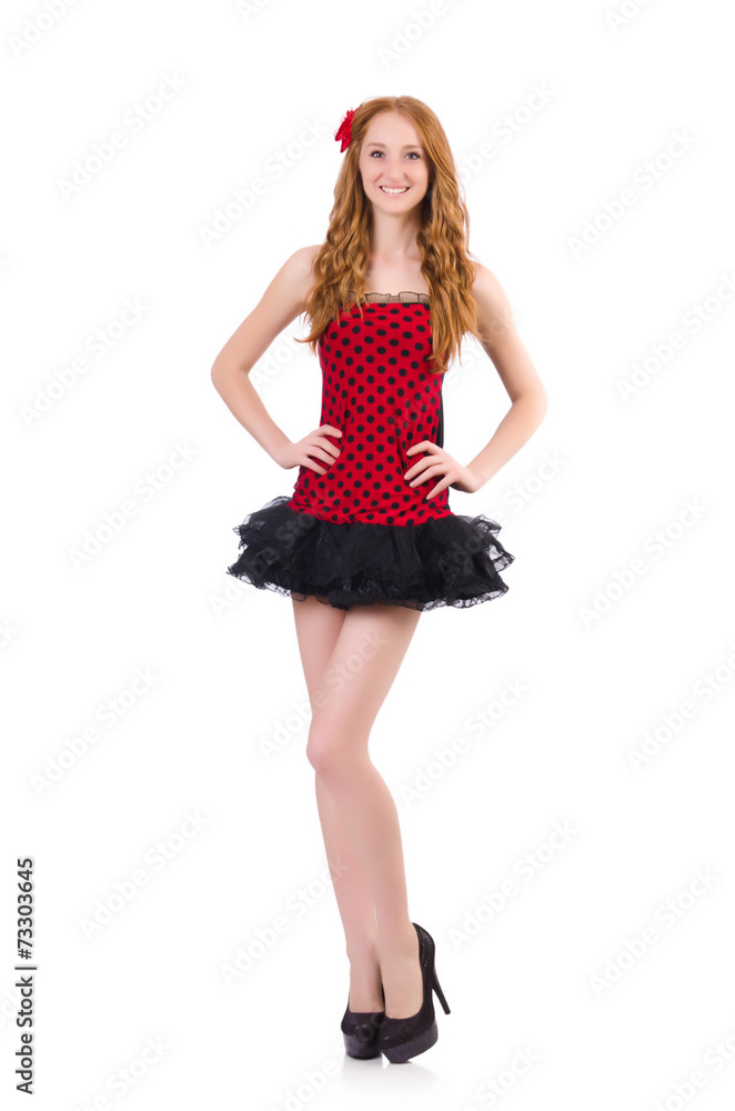 Young woman in fashion concept Young woman in fashion concept