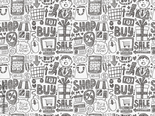 doodle business pattern