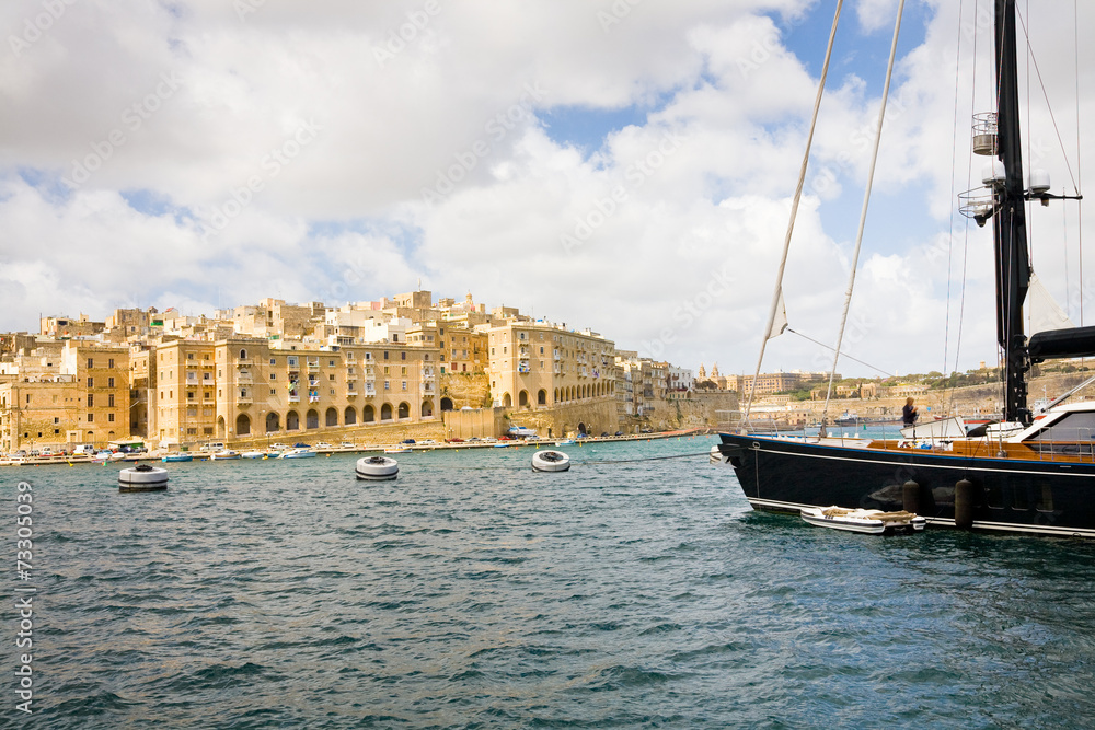 Senglea seen from Vittoriosa, Malta