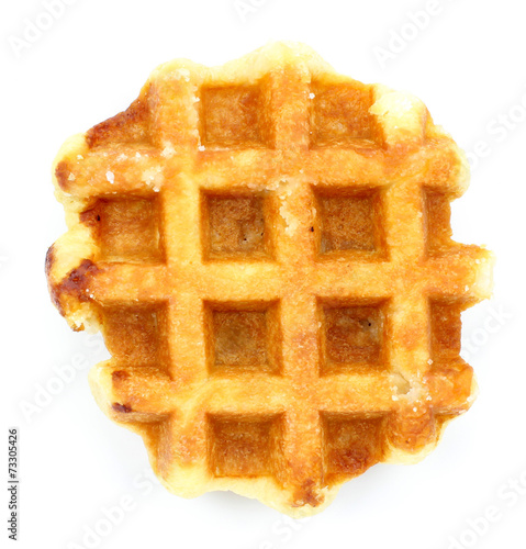 waffle on a white background