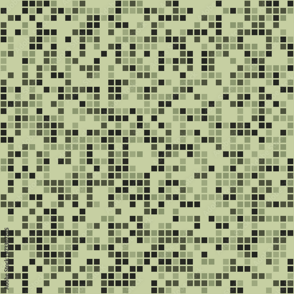 Fototapeta premium Abstract Green Pixel Art Vector Background