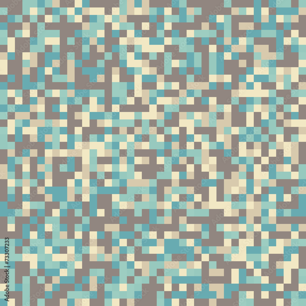 Abstract Green Pixel Art Vector Background