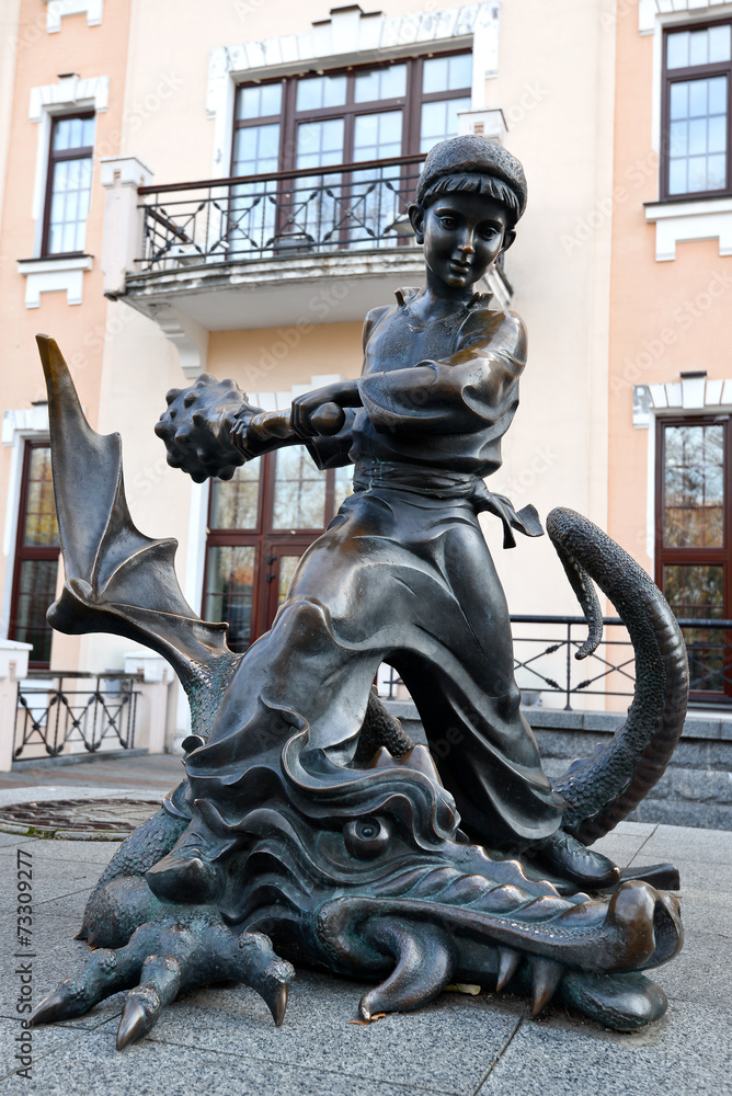Fairy tale sculpture near puppet theatre, Kiev Ukraine Fairy tale sculpture near puppet theatre, Kiev Ukraine
