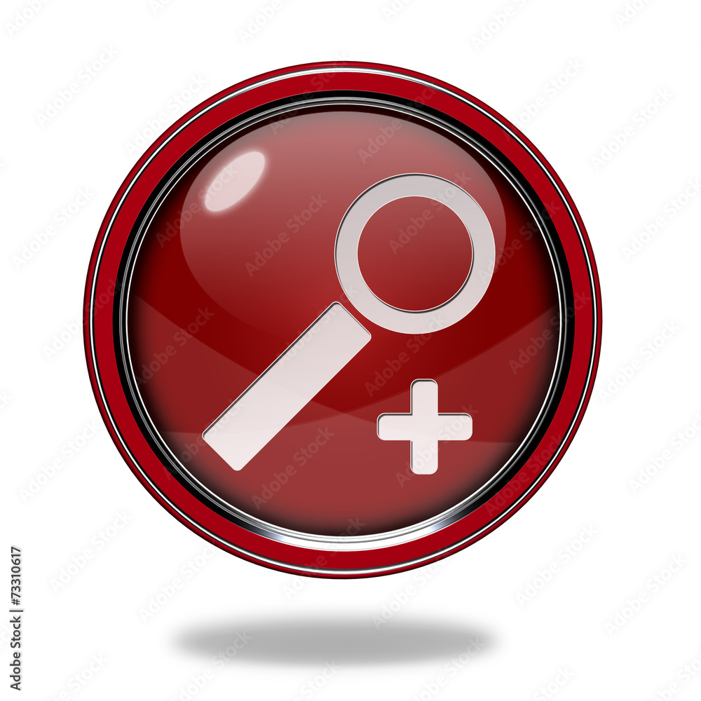 search circular icon on white background