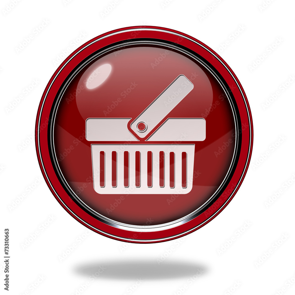 shopping cart circular icon on white background shopping cart circular icon on white background