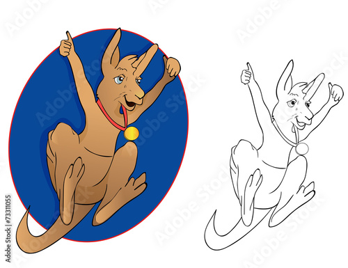 vector illustration "Kenguru"