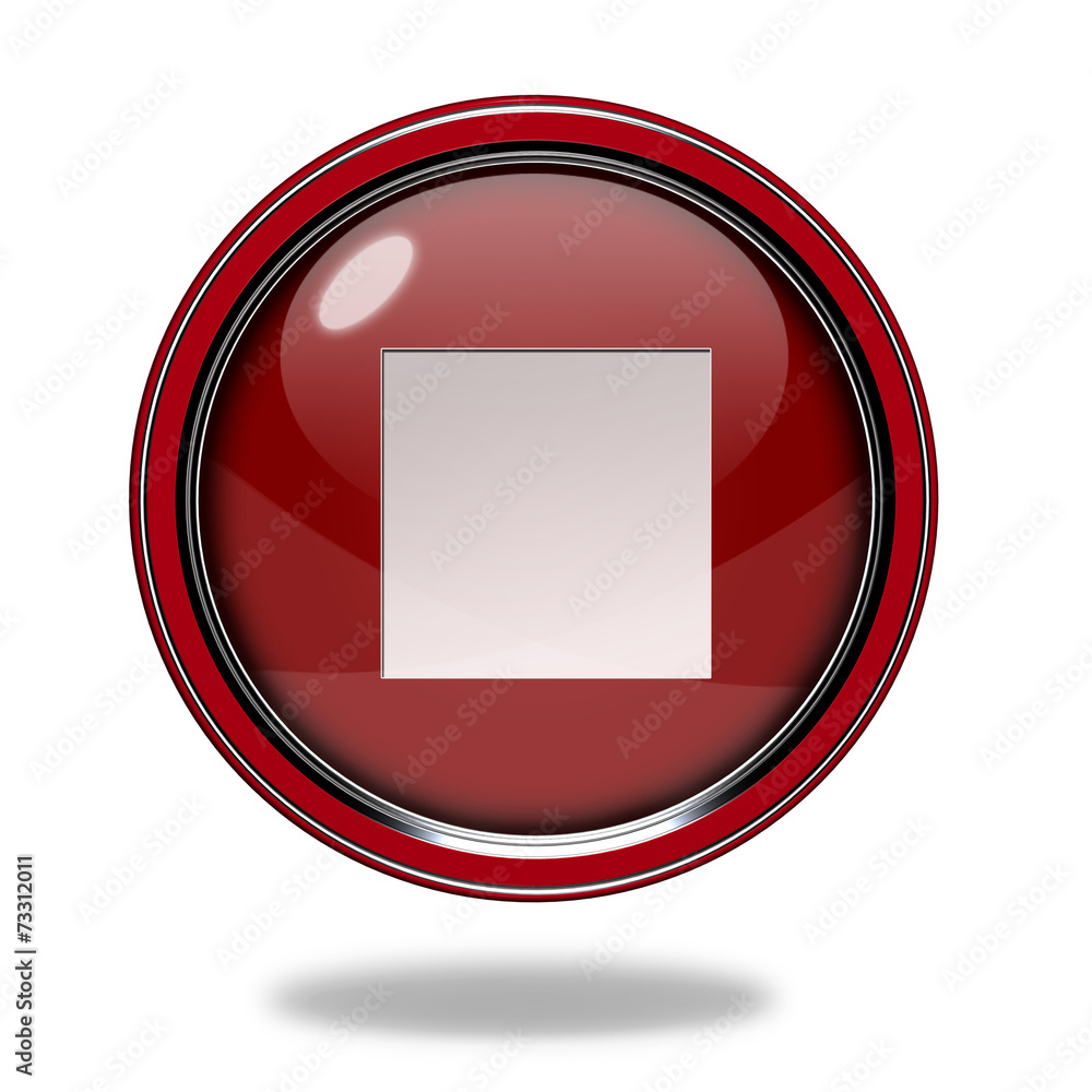 stop circular icon on white background stop circular icon on white background