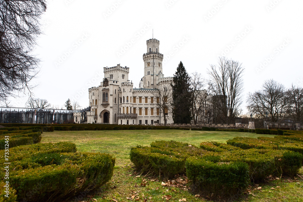Castle Hluboka nad Vltavou. Czech Republic