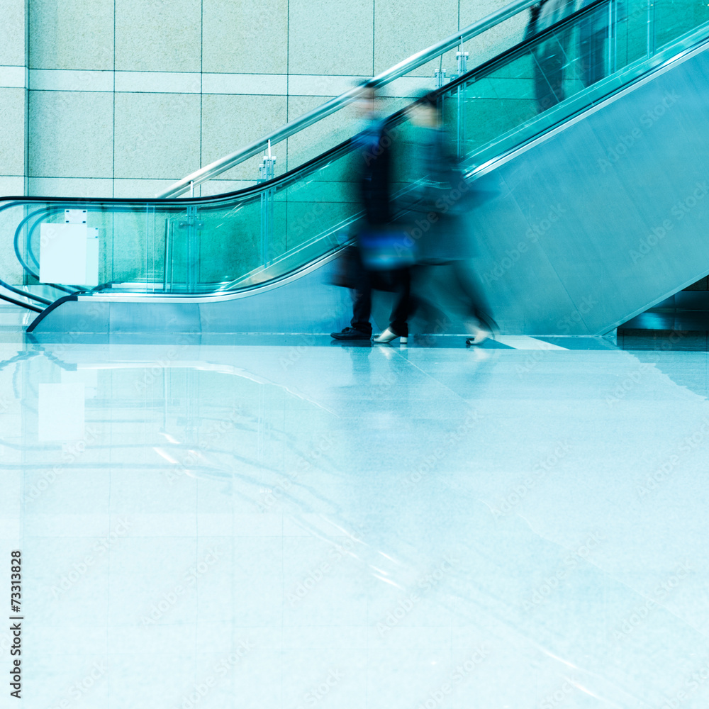 Fototapeta premium business people on escalator