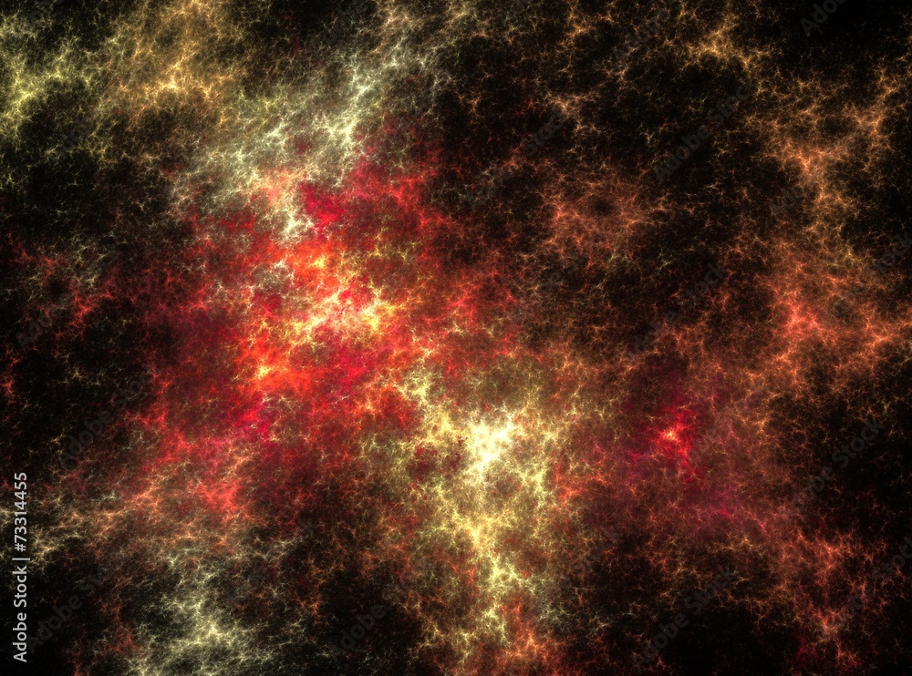 Obraz premium Space bright yellow and red explosion abstract light background