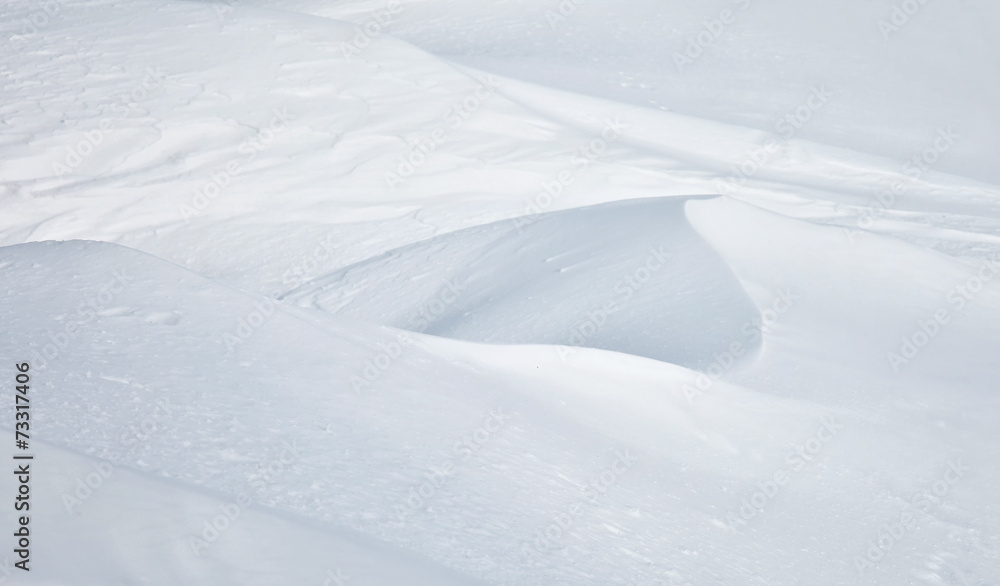 Abstract snow drifts background