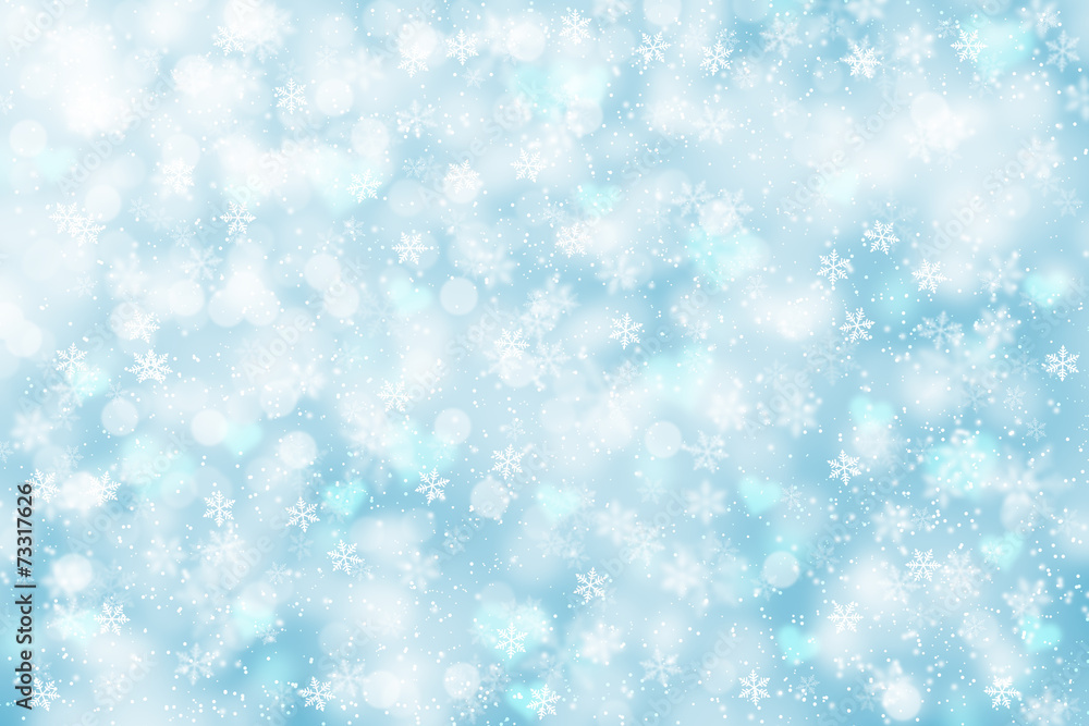 Artistic snowflake illusration background