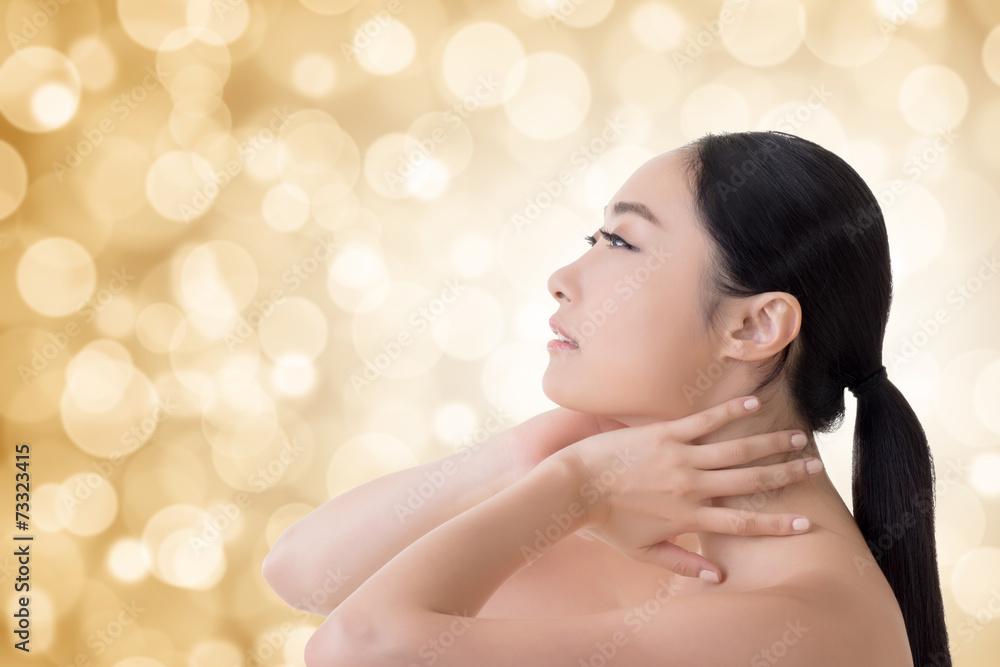Naklejka premium Asian beauty face