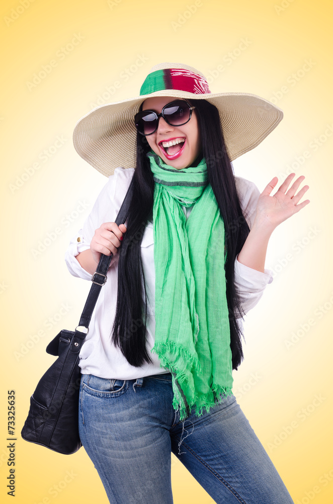 Young woman ready for summer vacation Young woman ready for summer vacation