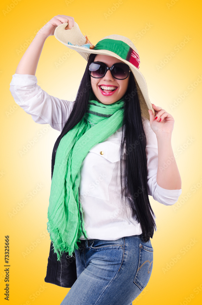 Young woman ready for summer vacation Young woman ready for summer vacation