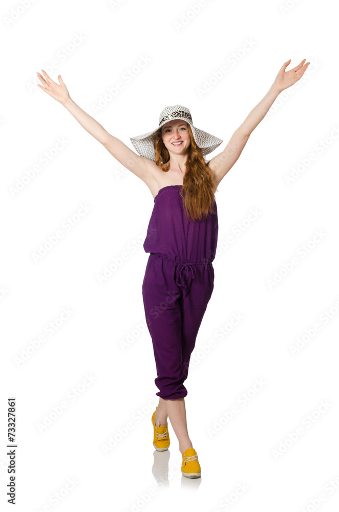 Young woman in fashion concept Young woman in fashion concept