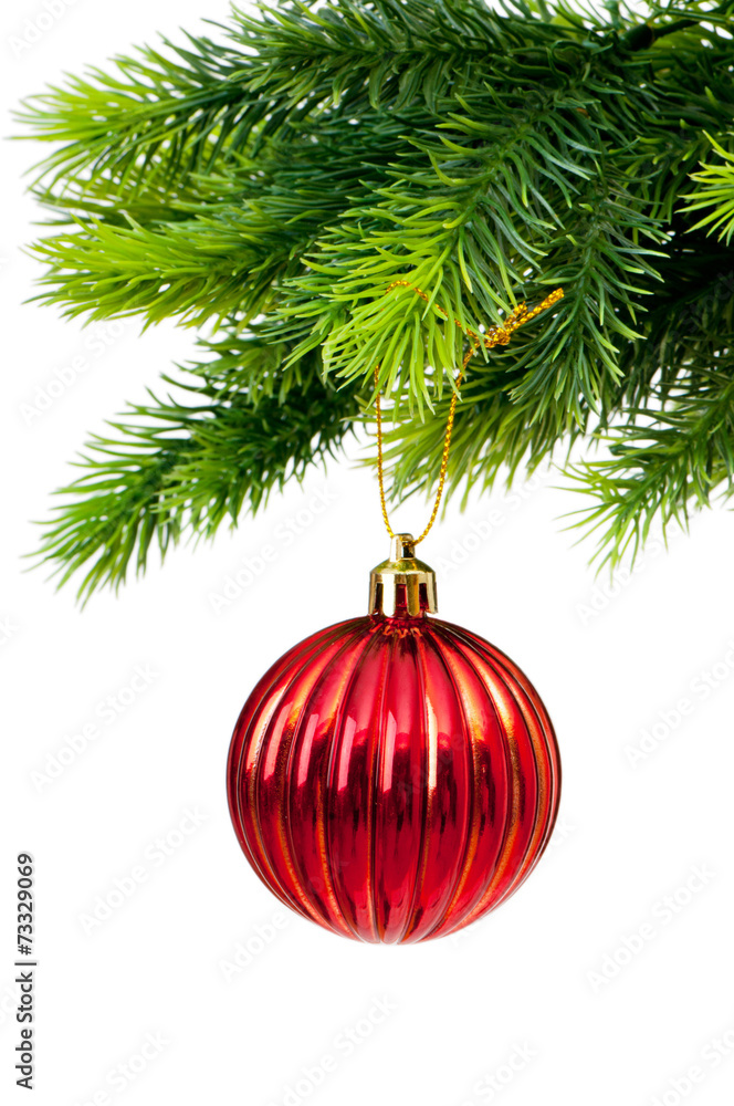 Christmas decoration isolated on the white Christmas decoration isolated on the white