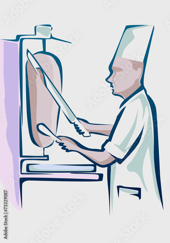 Dönerci logosu ( renkli )