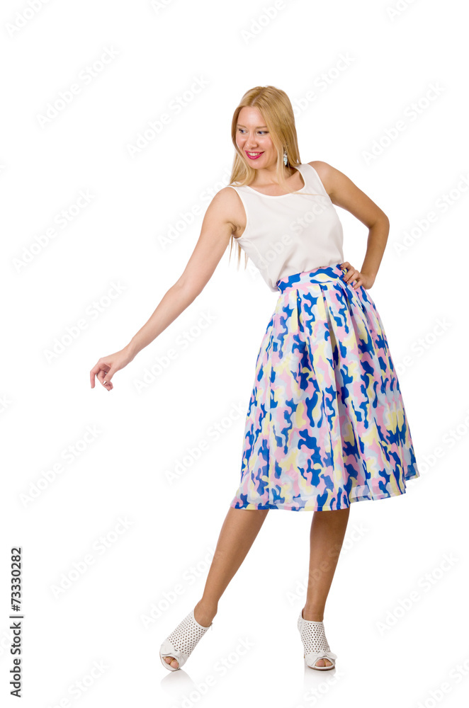 Naklejka premium Woman in fashion clothing concept