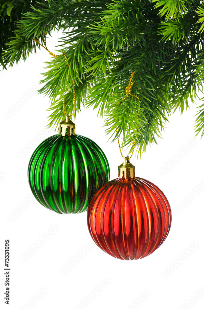 Christmas decoration isolated on the white Christmas decoration isolated on the white