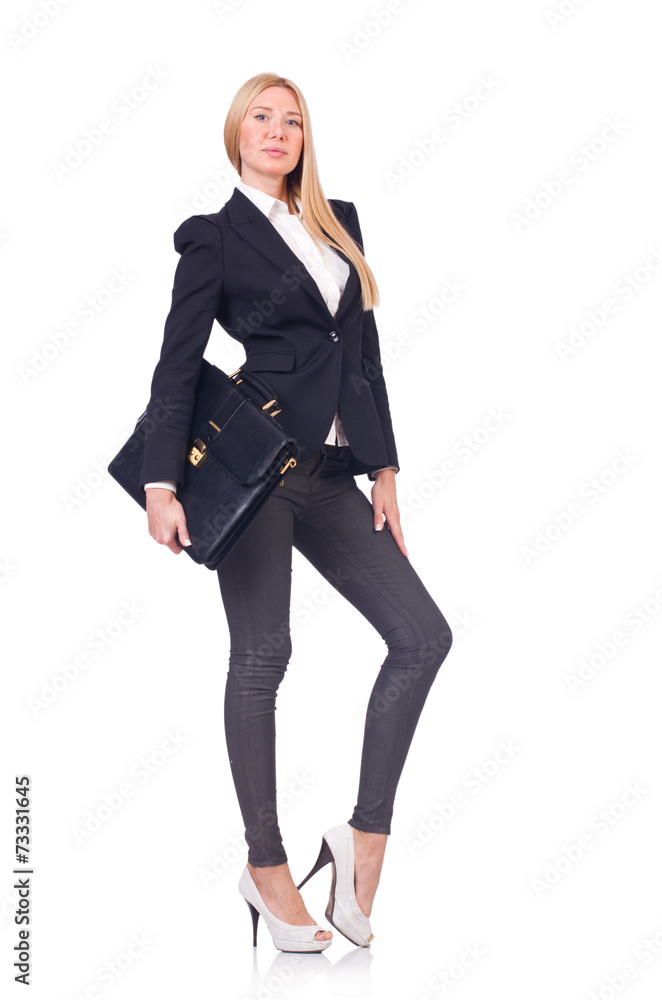 Businesswoman isolated on the white background Businesswoman isolated on the white background