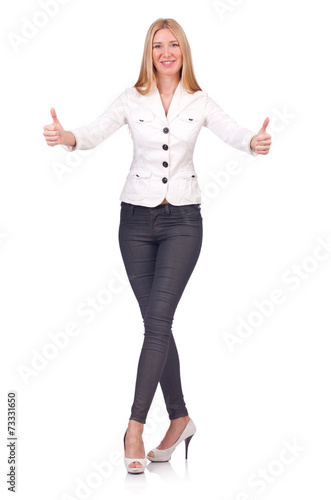 Woman businesswoman in business concept