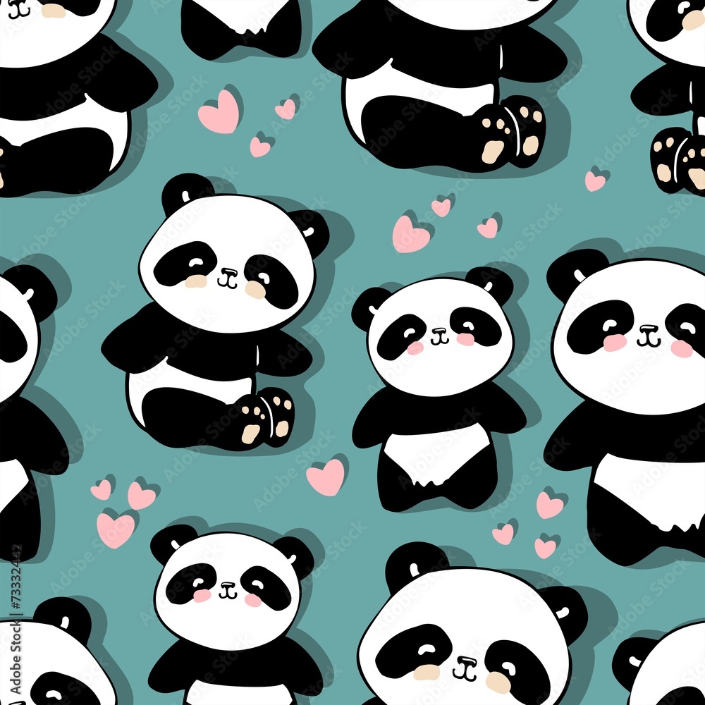 panda cute pattern panda cute pattern