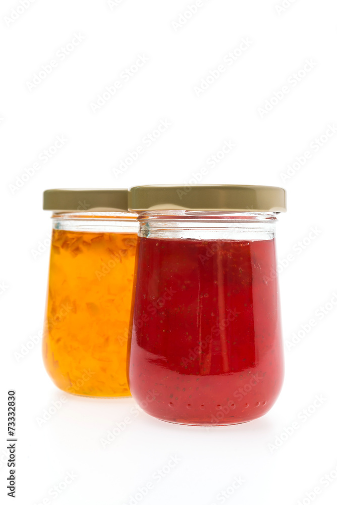 Jam Jar isolated on white background Jam Jar isolated on white background