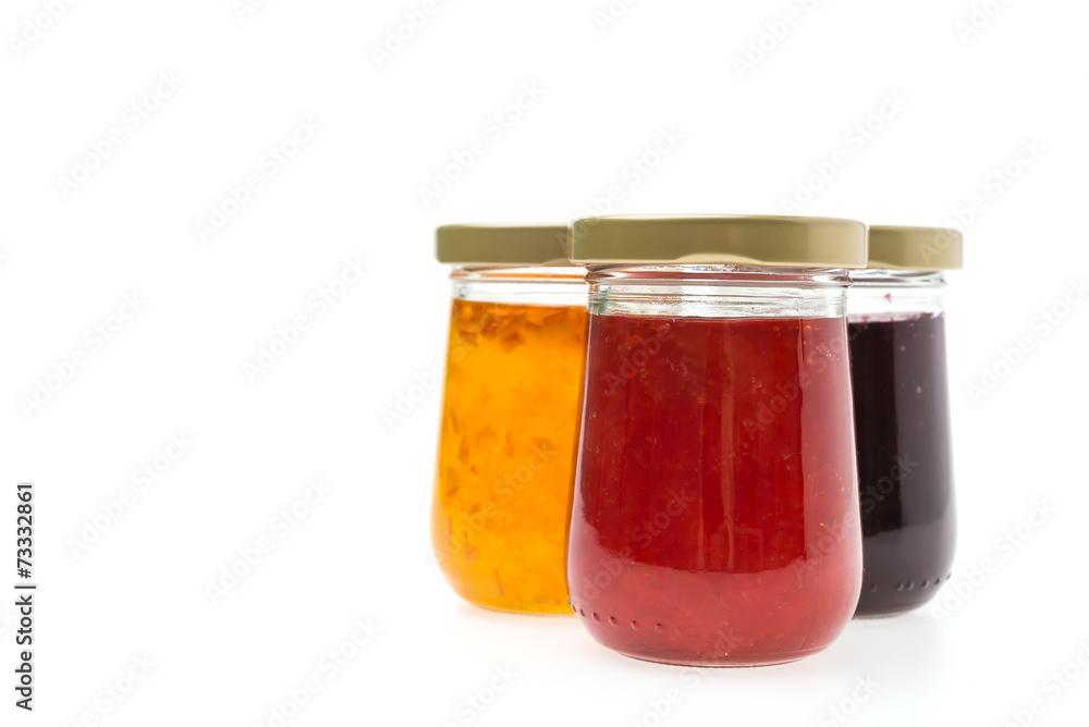 Jam Jar isolated on white background Jam Jar isolated on white background