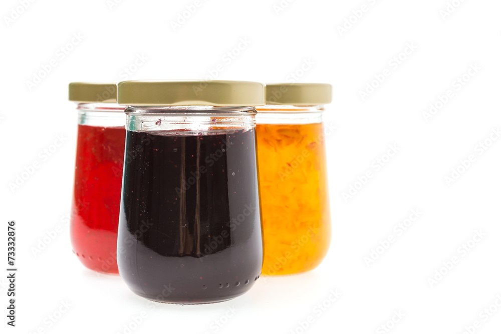 Jam Jar isolated on white background Jam Jar isolated on white background