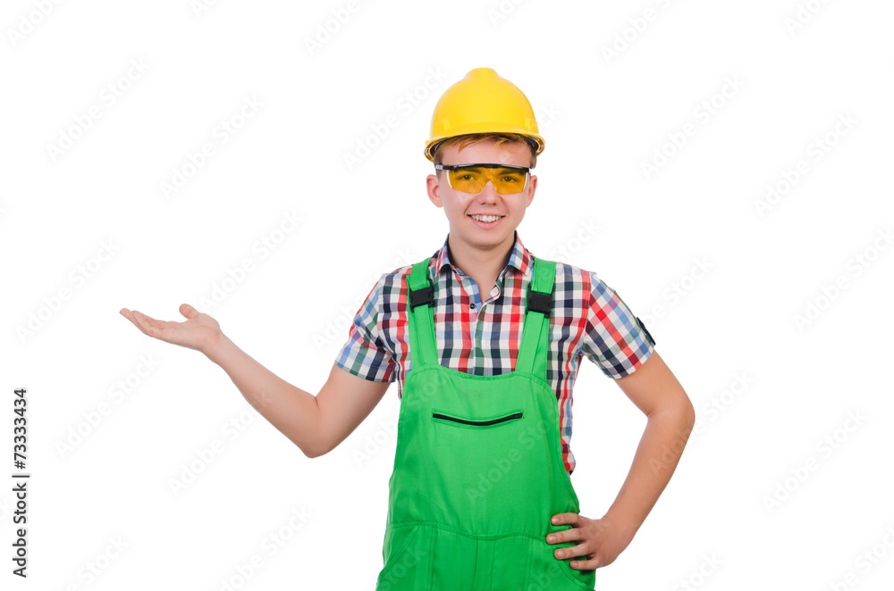 Industrial worker isolated on the white background Industrial worker isolated on the white background