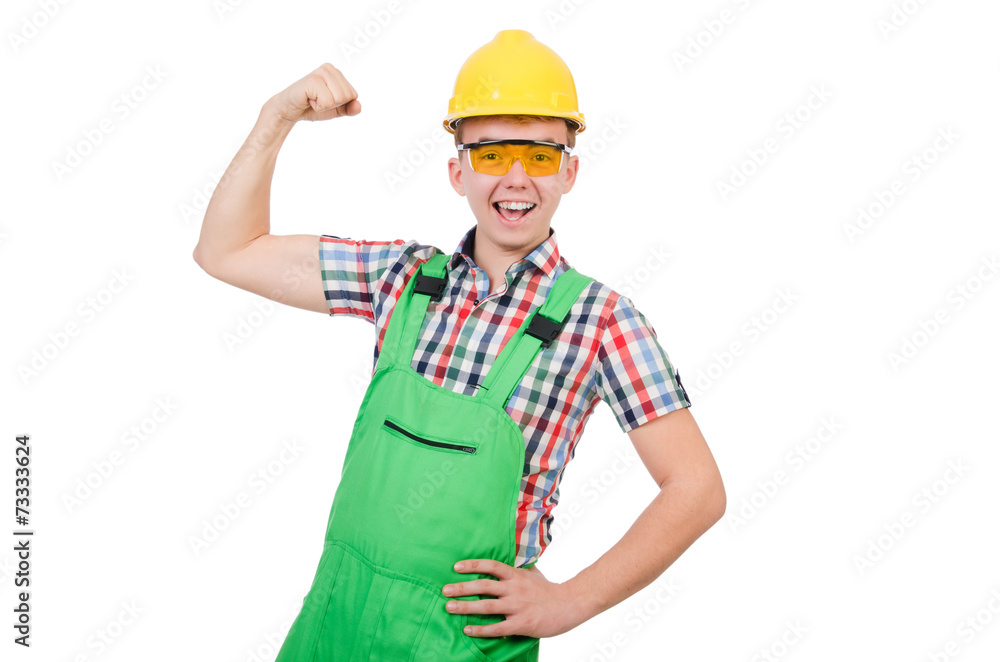 Industrial worker isolated on the white background Industrial worker isolated on the white background
