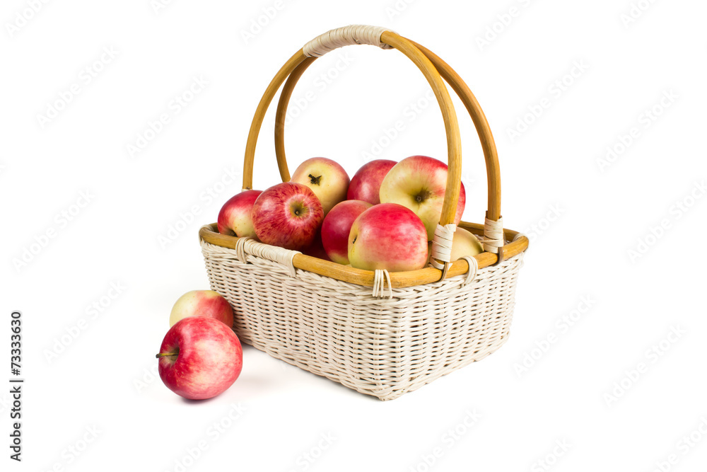 Basket with apples Basket with apples