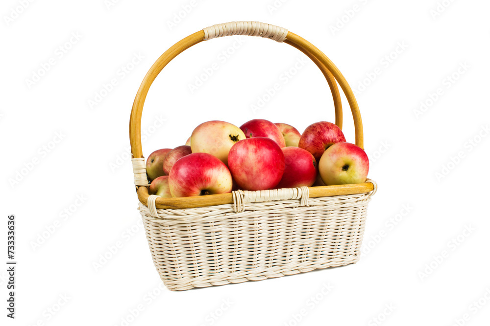 Basket with apples