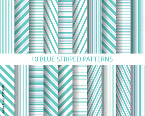20 blue striped patterns