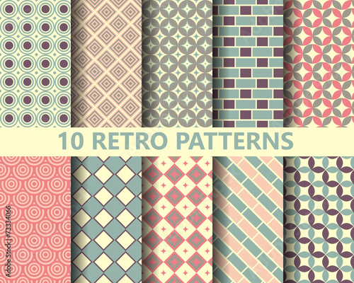10 retro geometric patterns