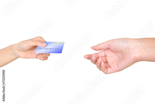 Hand credit card