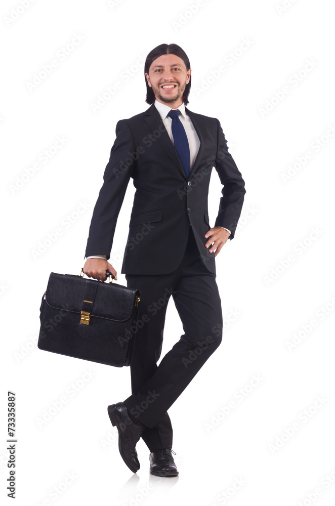 Young businessman isolated on the white background Young businessman isolated on the white background