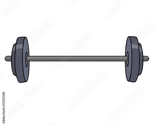Barbell isolated illustration