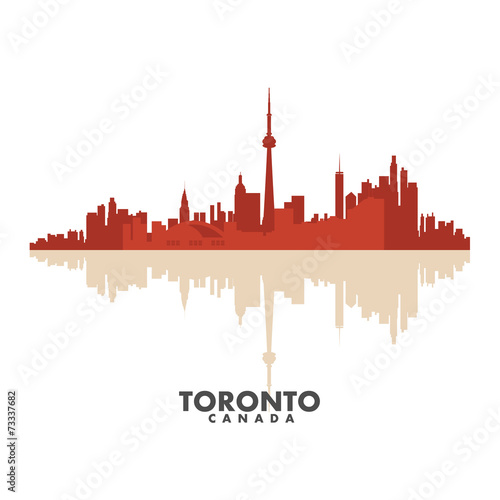 Vector silhouettes of the city