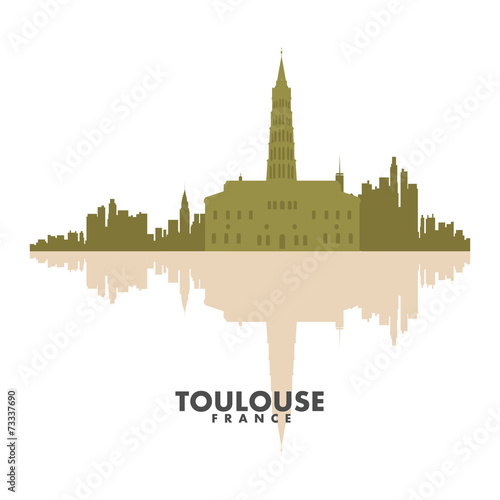 Vector silhouettes of the city