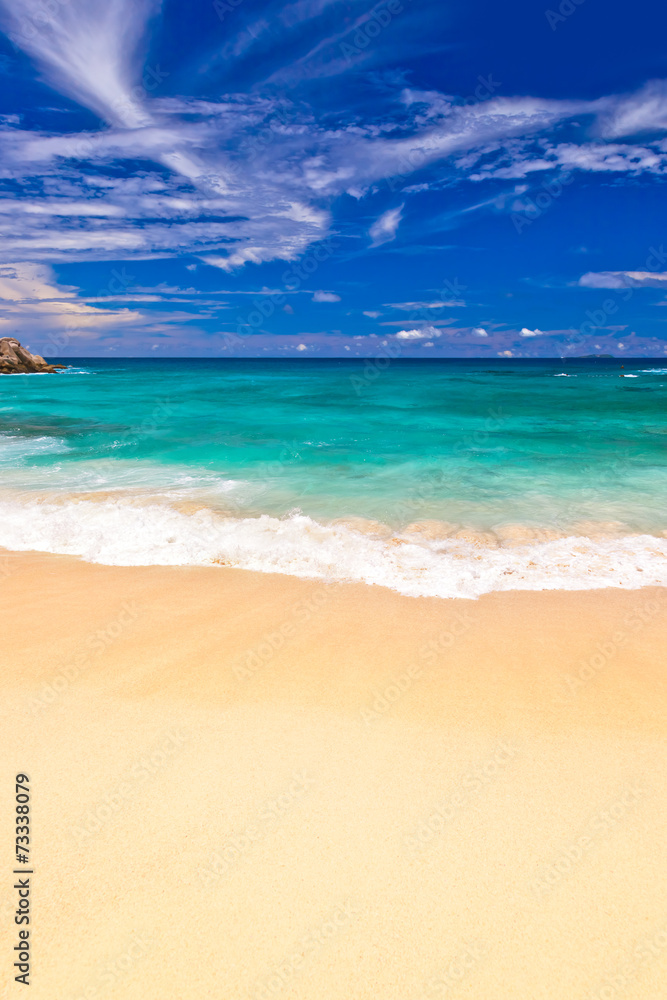 Tropical beach at Seychelles