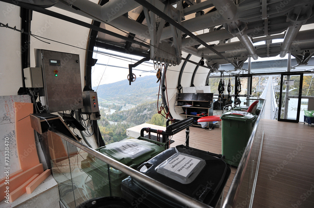 Skypark, Sochi, Russia - 31 OCTOBER: panoramic views of the gorg