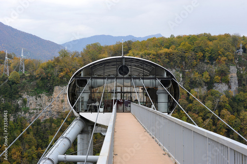 Skypark, Sochi, Russia - 31 OCTOBER: the world's longest suspens photo