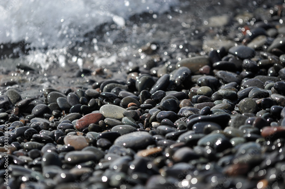 abstract background - pebbles on the ocean abstract background - pebbles on the ocean