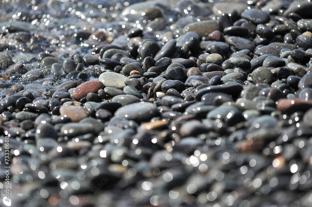 abstract background - pebbles on the ocean abstract background - pebbles on the ocean