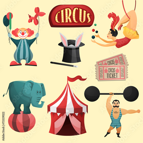 Circus decorative set