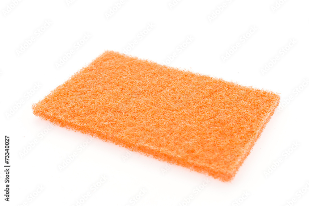 Scouring pad isolated on white background Scouring pad isolated on white background