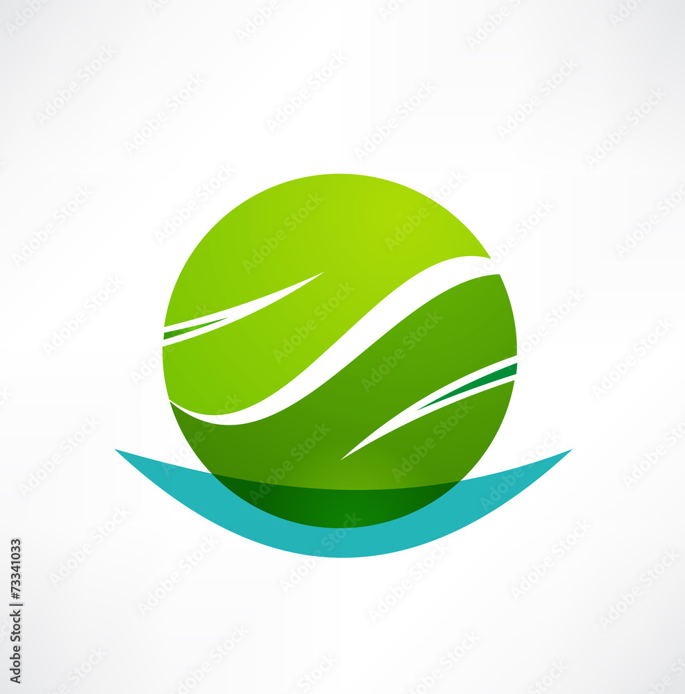 Eco icon. Logo design.