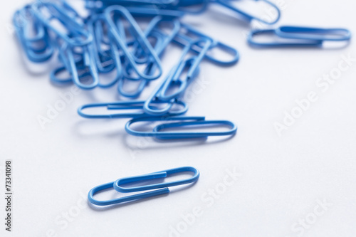 collection of paperclips in various colours